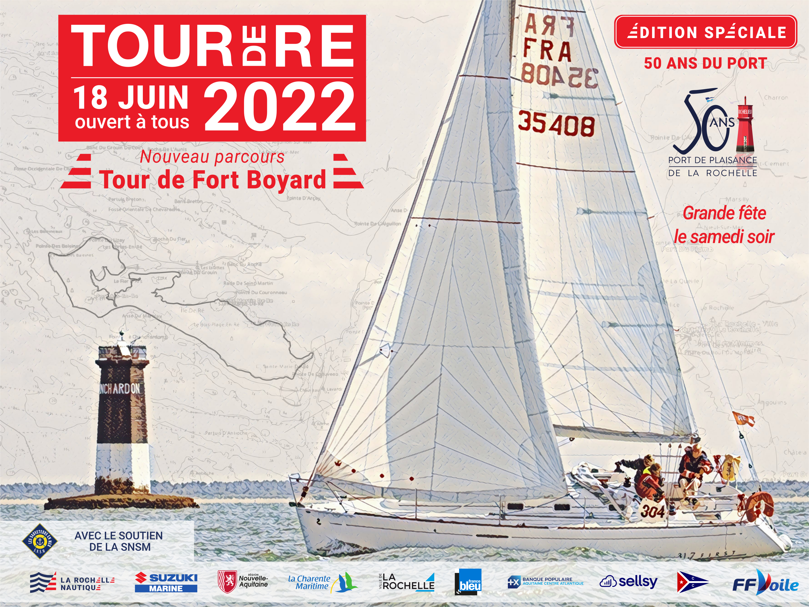 Lire la suite à propos de l’article Tour de Ré 2022 – Edition Spéciale 50 ans du Port (18 juin)