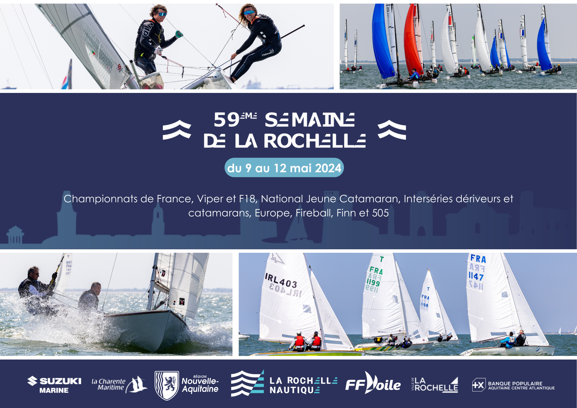 Lire la suite à propos de l’article Semaine de La Rochelle 2024, du 9 au 12 mai