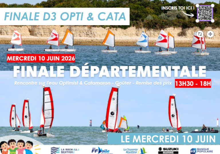 Lire la suite à propos de l’article Finale départementale – Optimist / Catamaran D3