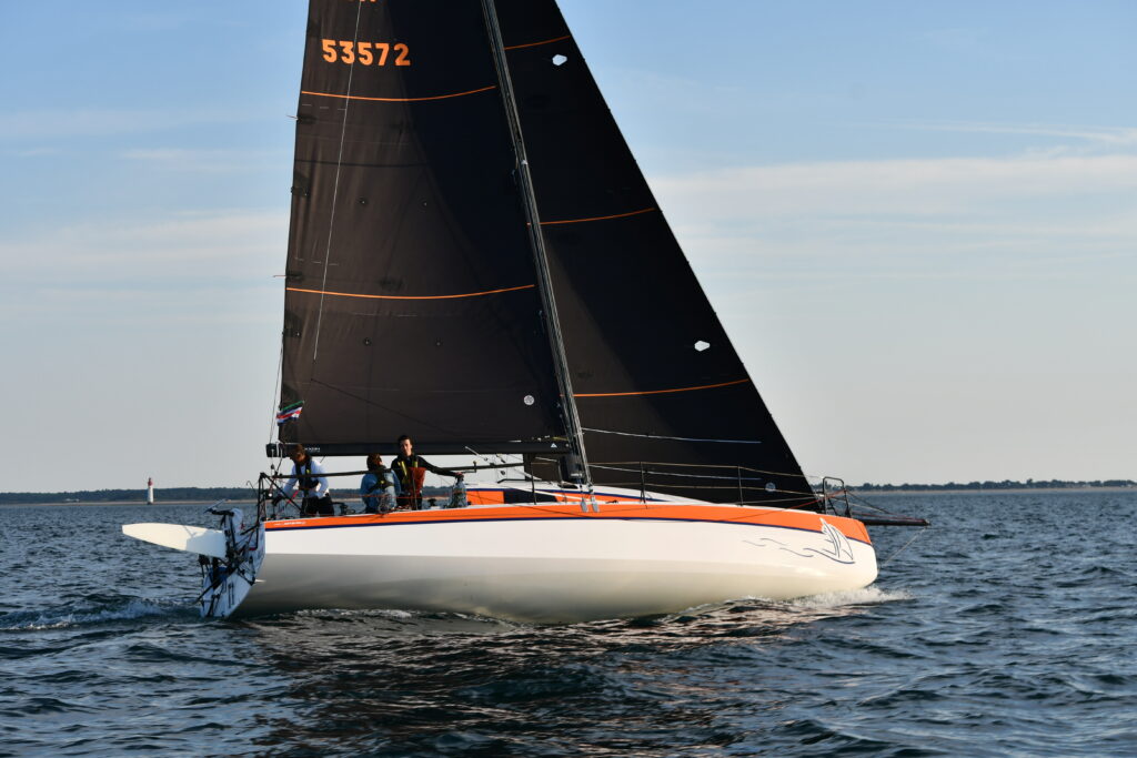 Bateau en course